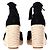 Reformation Camille Wedge con lacci in suede nero - vista 9