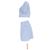 Reformation Set Top e Mini Gonna Ethel Two Piece in Lino Blu Chiaro - vista 2