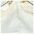 CHANEL Bolsa de Ombro Matelassé de Couro Branco Dourado CC Auth bs20903 - vista 18