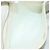 CHANEL Bolsa de Ombro Matelassé de Couro Branco Dourado CC Auth bs20903 - vista 19