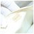 CHANEL Bolsa de Ombro Matelassé de Couro Branco Dourado CC Auth bs20903 - vista 24