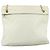 CHANEL Bolsa de Ombro Matelassé de Couro Branco Dourado CC Auth bs20903 - vista 3