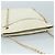 CHANEL Bolsa de Ombro Matelassé de Couro Branco Dourado CC Auth bs20903 - vista 6