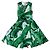 Vestido Dolce & Gabbana de seda estampado hojas de plátano blanco y verde