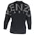 Schwarzer Baumwollpullover mit V-Ausschnitt und Kenzo Maxi-Logo  - Ansicht 3
