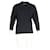 Schwarzer Baumwollpullover mit V-Ausschnitt und Kenzo Maxi-Logo  - Ansicht 4
