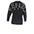 Schwarzer Baumwollpullover mit V-Ausschnitt und Kenzo Maxi-Logo  - Ansicht 6