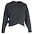 Iro Twisted Rundhals Pullover aus schwarzer Baumwolle  - Ansicht 1