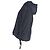 Giacca con cappuccio in poliestere blu navy con dettagli in pizzo intrecciato trapuntato Maje - vista 2