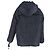 Giacca con cappuccio in poliestere blu navy con dettagli in pizzo intrecciato trapuntato Maje - vista 3
