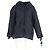Giacca con cappuccio in poliestere blu navy con dettagli in pizzo intrecciato trapuntato Maje - vista 4