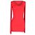 Abito mini con maniche a frange Moschino Couture in viscosa rossa