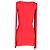 Abito mini con maniche a frange Moschino Couture in viscosa rossa - vista 3