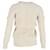 Timeless Chanel gestreifter, geschichteter Pullover aus ivory Wolle Weiß Roh - Ansicht 3