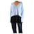 Amanda Wakeley Blauer zweifarbiger Kaschmirpullover - Größe XS