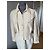 Conjunto de saia e blazer de lã Thierry Mugler Creme Cru - vista 2