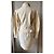Conjunto de saia e blazer de lã Thierry Mugler Creme Cru - vista 4