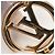 Spilla Louis Vuitton LV Knight Louise Tresor Rosa D'oro - vista 4