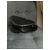 Cappello Chanel in pelle nera con logo CC dorato Nero - vista 3