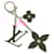 Louis Vuitton Bijoux Sac Fleur de Charm Keychain Fuschia Metal  ref.1952566
