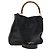 GUCCI Bamboo Handtasche Leder 2-Wege Schwarz Gold 001 2113 1577 Auth th5555 Golden