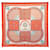 Hermès Foulard en soie HERMES Carré 90 ""CIELS BYZANTINS"" Orange Auth am7309  ref.1953254