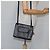Céline Bolso de hombro de lona Macadam CELINE en cuero PVC negro Auth 104219 - vista 22