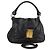 Borsa a mano in pelle Salvatore Ferragamo Vala 2 vie nera e oro Auth bs20937 Nero D'oro