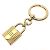 Hermès Hermes Scarf Ring Loop Charm Padlock in Gold