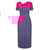 Roland Mouret Pink 2023 Short Sleeve Silk Wool Midi Dress  ref.1954132