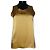 Top de seda Chanel dorado
