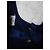 Top Chanel in seta blu notte - vista 11