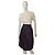 Falda Jay Ahr de seda negra con dobladillo burbuja y lazo Talla M Negro