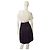 Falda Jay Ahr de seda negra con dobladillo burbuja y lazo Talla M Negro - vista 2