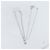 Autre Marque Collana di diamanti 4℃ K18WG oro bianco - vista 2