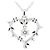 Autre Marque 4℃ Herz-Diamant-Halskette Au750 Weiß