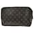 Trousse Toilette 28 Louis Vuitton Marrom Lona  ref.1955465