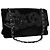 CHANEL Borsa a Spalla Chain Camelia in Pelle Velour Nera Argento CC Auth yk16500 Nero