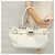 Salvatore Ferragamo Gancini Hand Bag Leather White Silver Auth yk16589 - view 25
