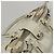 Salvatore Ferragamo Gancini Hand Bag Leather White Silver Auth yk16589 - view 6