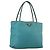 PRADA Borsa Tote Nylon Blu Oro Auth mr916 D'oro