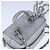 CHANEL Borsa Matelassé in Pelle Caviar 2way Argento CC Auth bs21131 - vista 6