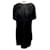 Autre Marque Brandon Maxwell Black Textured Silk Mini Dress  ref.1956540