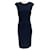 Autre Marque St. John Navy Blue Wool Classic Sleeveless Dress  ref.1956544