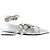 Bailarinas Aj926 - Toga Pulla - Cuero - Plata Metálico