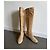Autre Marque Botas altas de ante beige dorado TURZI - vista 17