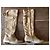Autre Marque Botas altas de ante beige dorado TURZI - vista 8