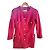 Chanel Boutique Textured Tweed Jacket Raspberry Pink Size S Fuschia