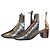 Saint Laurent Rock 40 Chelsea Boots Silber Leder