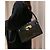 Borsa Saint Laurent Manhattan Croco Nero in Pelle di Agnello - vista 9